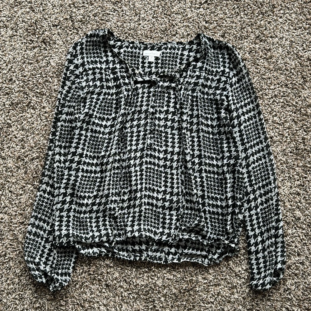 Charming Charlie plaid blouse
